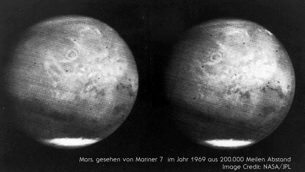 Mars, gesehen von Mariner 7 Mars, gesehen von Mariner 7