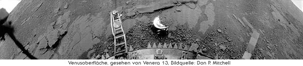 Venus gesehen von Venera 13 Venus gesehen von Venera 13