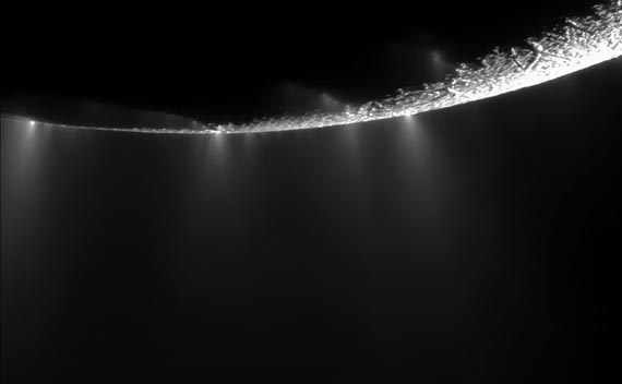 Fontänen auf Enceladus