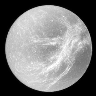 Streifen auf Dione