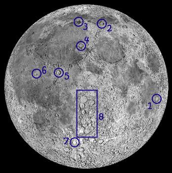 Vollmond mit Kratern