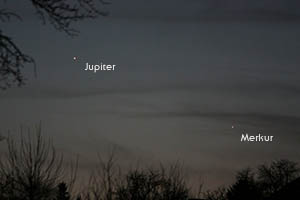 Jupiter und Merkur